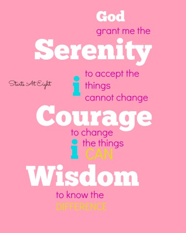 Serenity Prayer from Starts At Eight