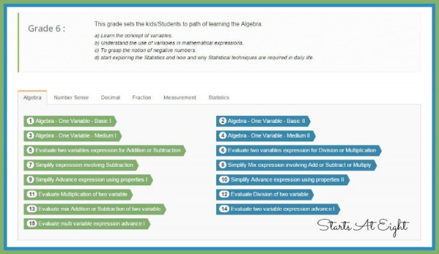 iPracticeMath 6th Grade from Starts At Eight