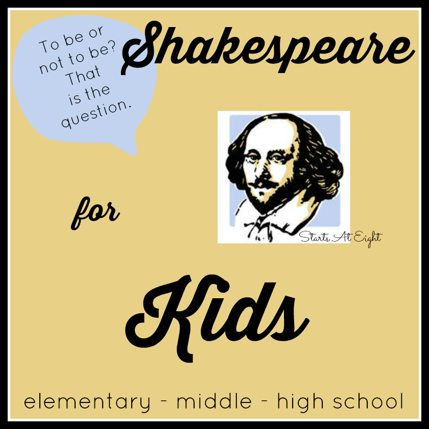 Shakespeare for Kids from Starts At Eight