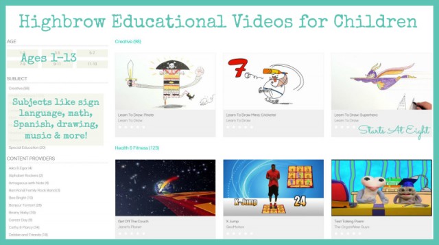 Highbrow Educational Videos for Children - Features from Starts At Eight