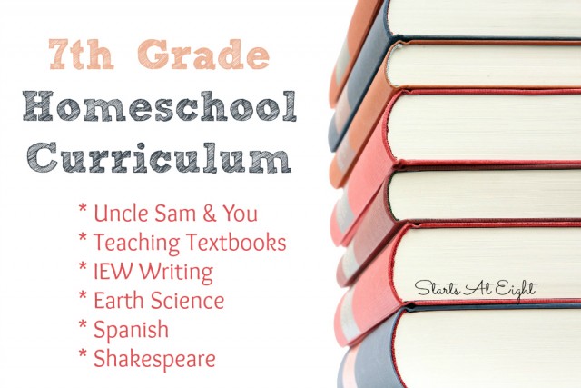 7th Grade Homeschool Curriculum from Starts At Eight