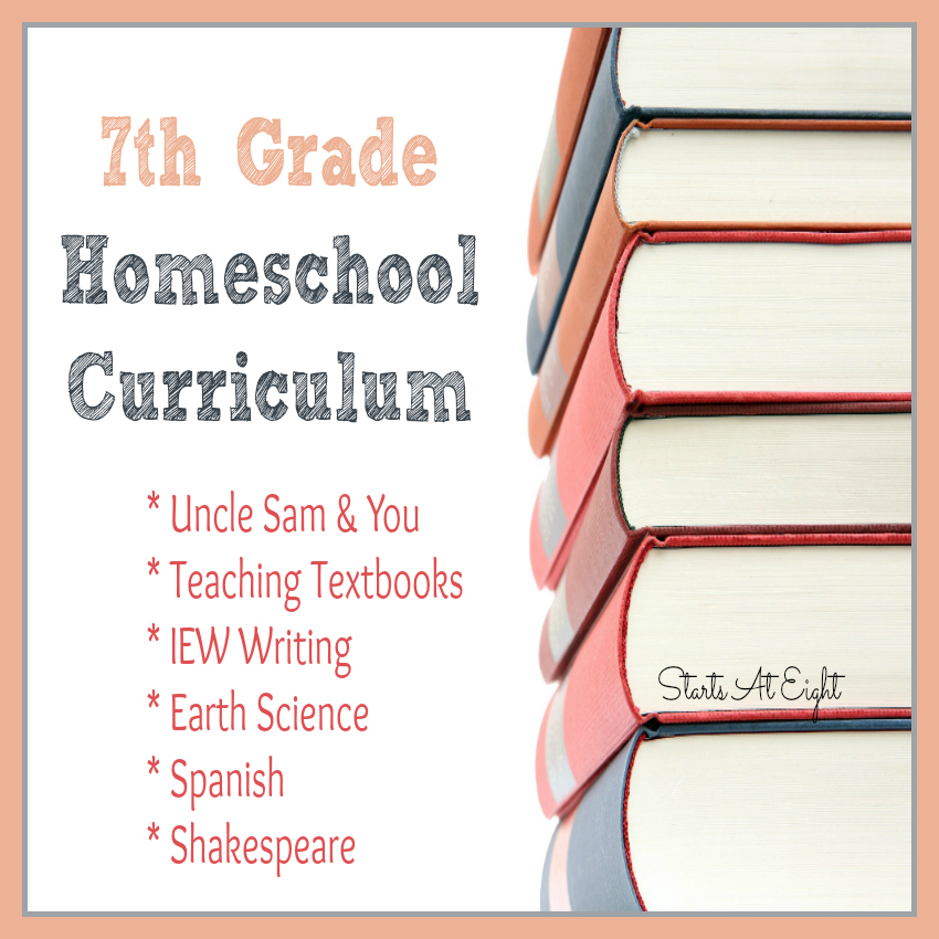 7th Grade Homeschool Curriculum from Starts At Eight
