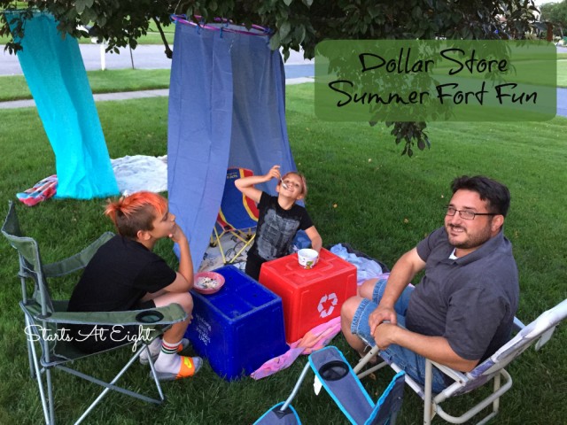 Dollar Store Summer Fort Fun from Starts At Eight