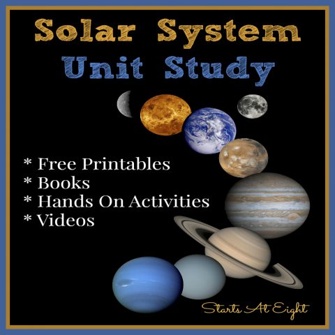 Solar System Unit Study from Starts At Eight