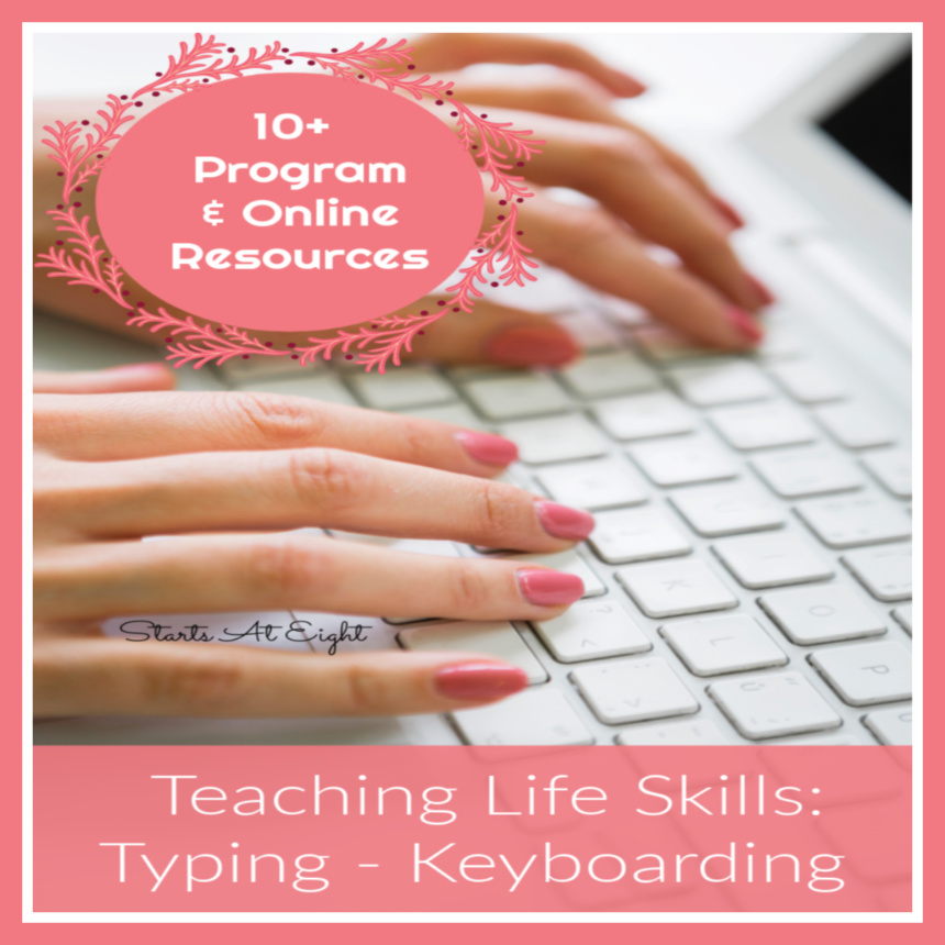 Teaching Life Skills Typing Keyboarding Resources from Starts At Eight