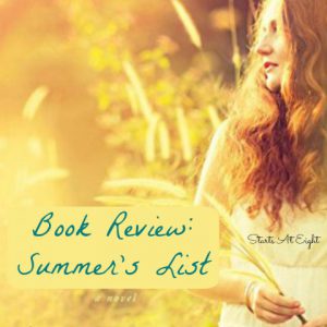 Book Review: Summer's List from Starts At Eight