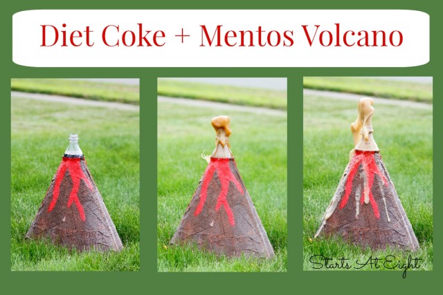 Diet Coke and Mentos Volcano