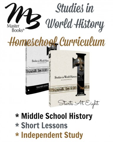 Masterbooks Studies in World History Homeschool Curriculum Review from Starts At Eight