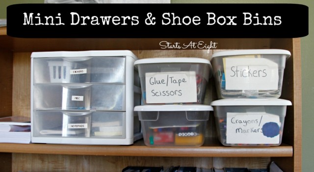 Mini Drawers & Shoe Box Bins