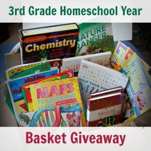 3rd Grade Homeschool Year in a Basket Giveaway from Starts At Eight
