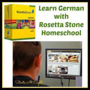 Learn German with Rosetta Stone Homeschool from Starts At Eight Homeschool