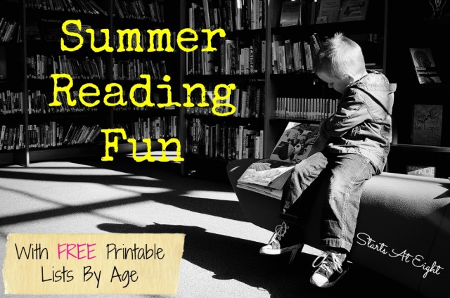 Summer Reading Fun With FREE Printable Lists from Starts At Eight