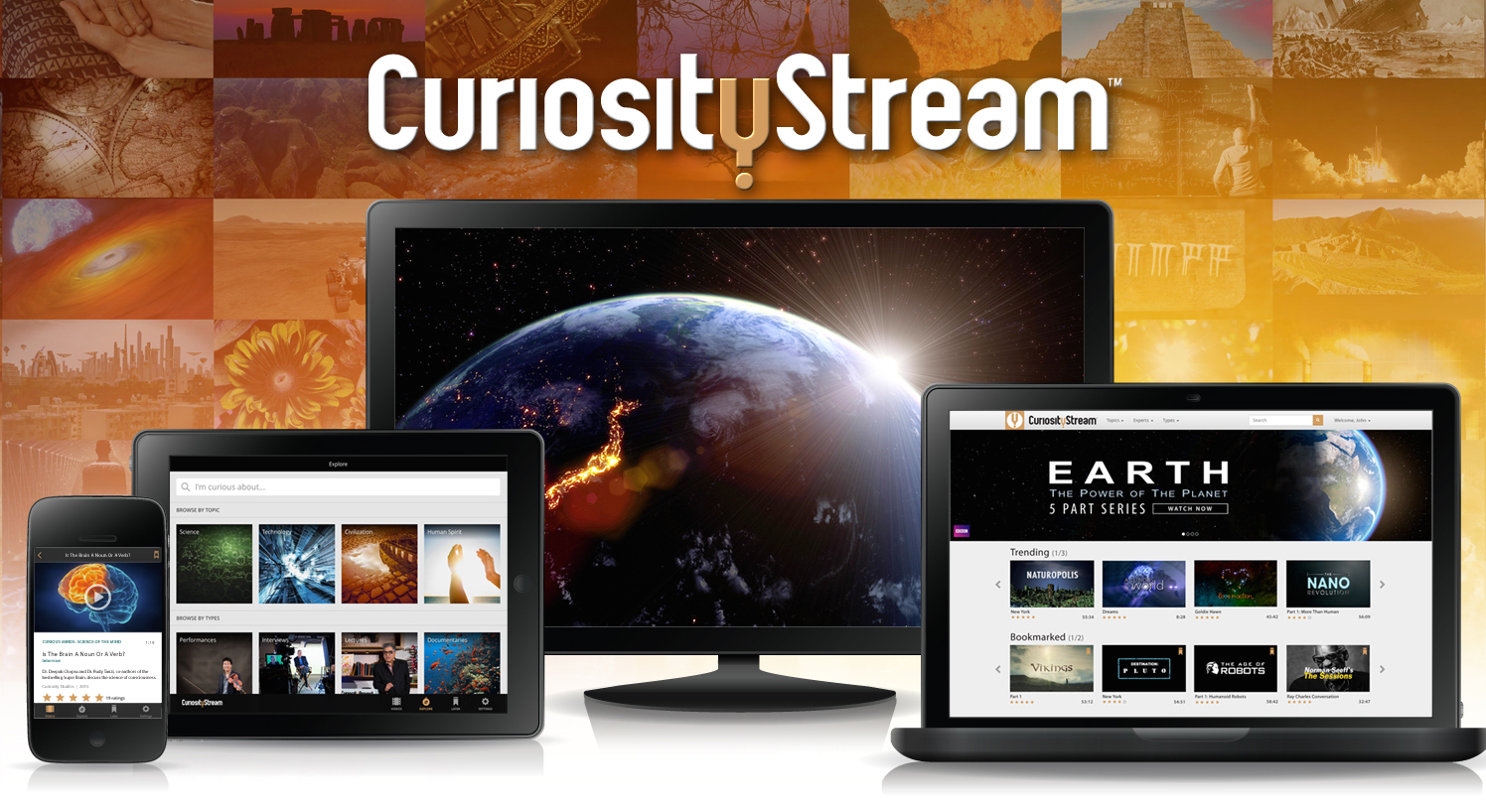 CuriosityStream Educational Video Subscription from Starts At Eight