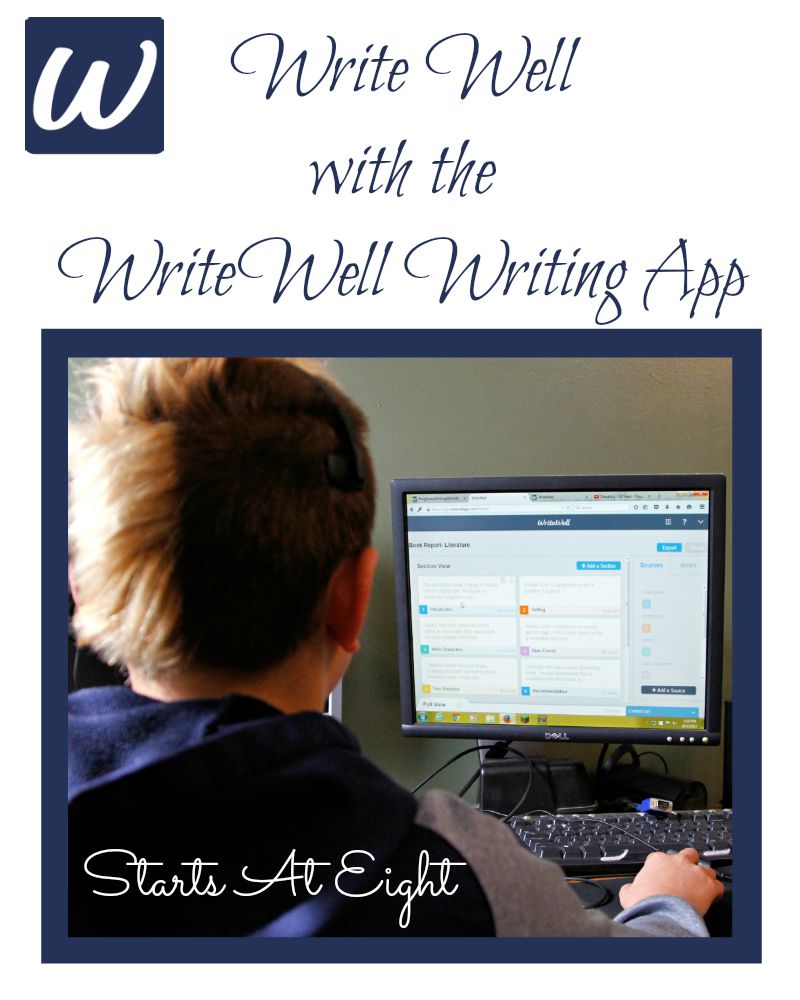 Write Well with the WriteWell Writing App from Starts At Eight