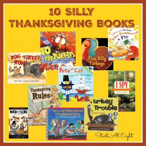 10 Silly Thanksgiving Books from Starts At Eight