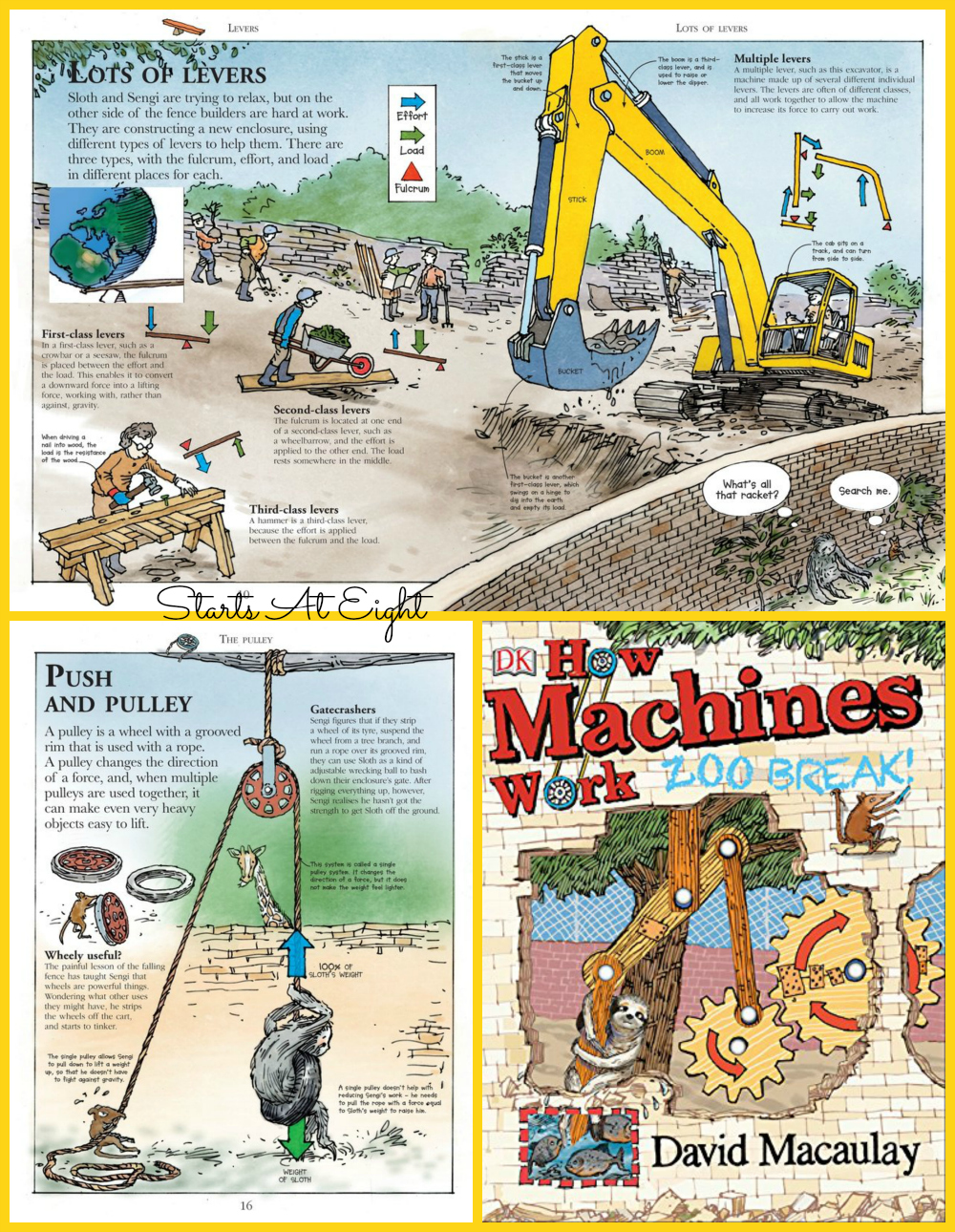 How Machines Work Zoo Break Collage