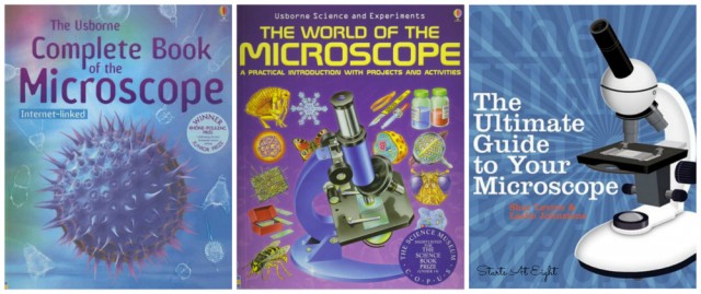 Microscope Book Collage