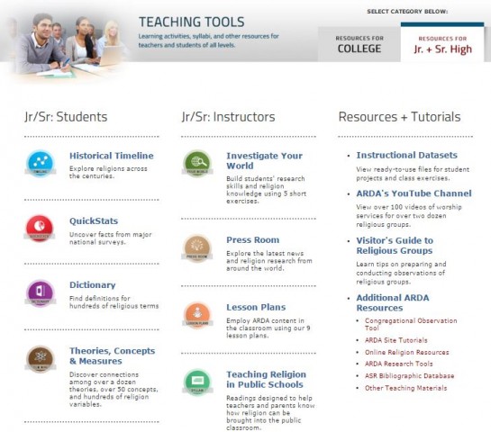 The ARDA Teaching Tools Jr Sr