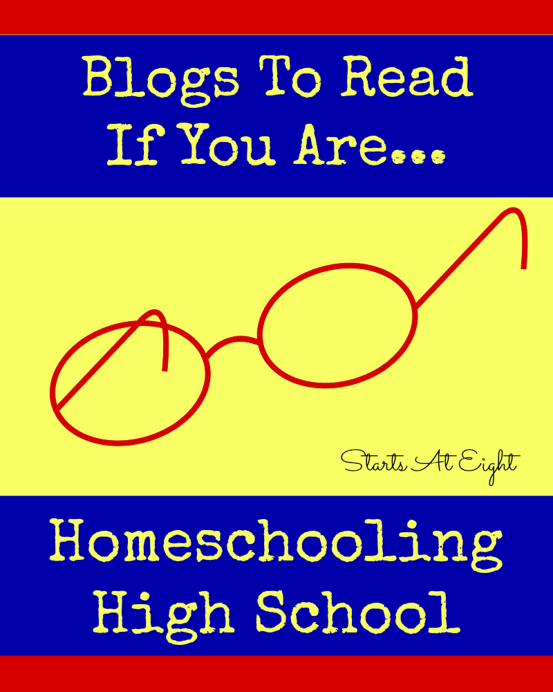 Blogs To Read If You Are Homeschooling High School from Starts At Eight