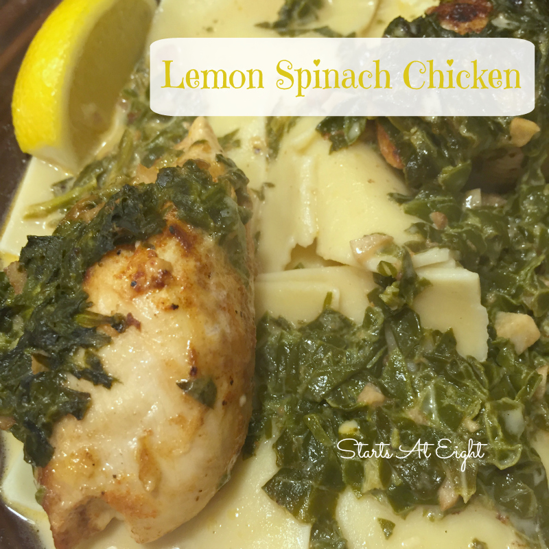 Lemon Spinach Chicken from Starts At Eight