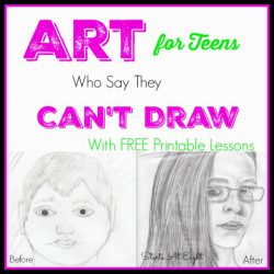 Art for Teens Who Say They Can't Draw from Starts At Eight