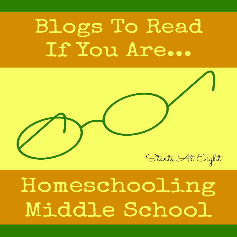 Blogs To Read If You Are Homeschooling Middle School from Starts At Eight