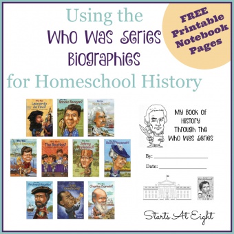 Using the Who Was Series Biographies for Homeschool History {With FREE Printables}