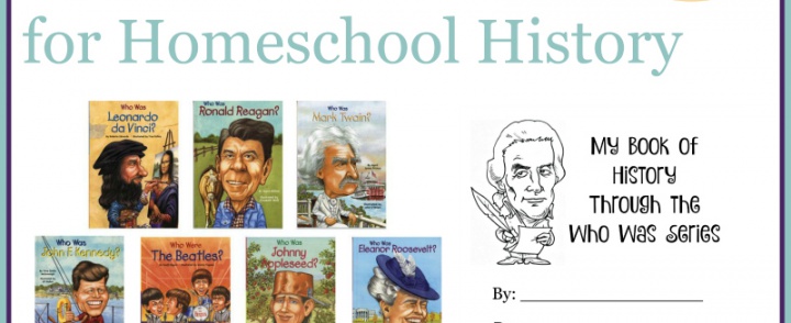 Using the Who Was Series Biographies for Homeschool History {With FREE Printables}