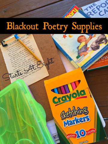 Blackout Poetry Supplies