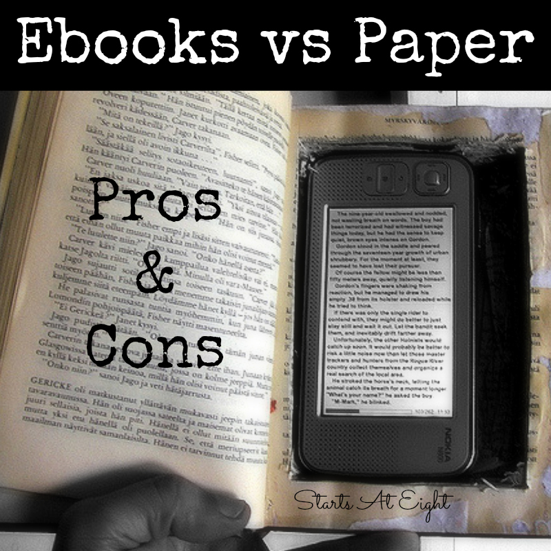 Ebooks vs Paper: The Pros & Cons from Starts At Eight