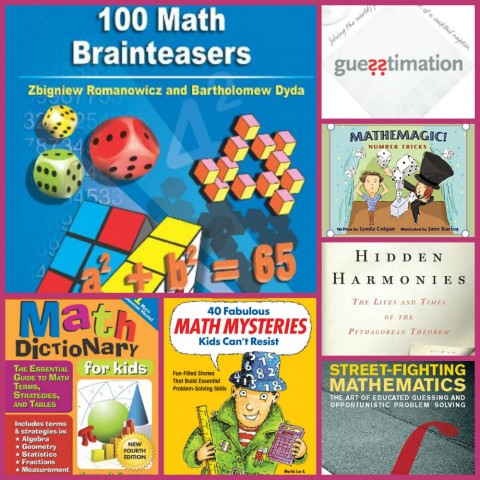 Middle and High School Math Books Collage