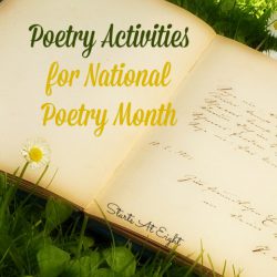 Poetry Activities for National Poetry Month from Starts At Eight