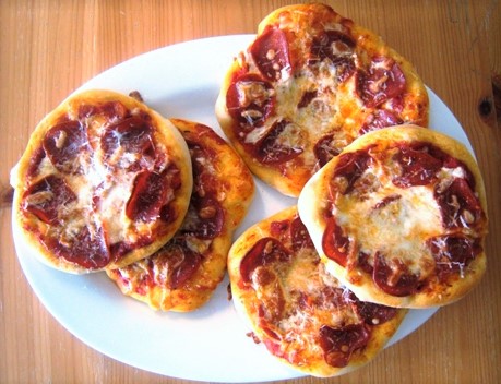 Breakfast Mini Pizzas