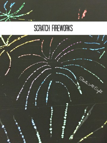 Scratch Art Fireworks