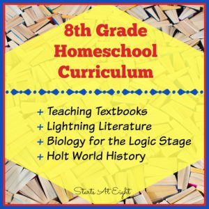 8th Grade Homeschool Curriculum from Starts At Eight
