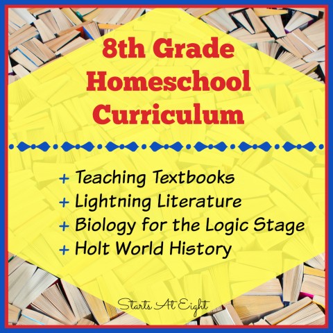 8th Grade (Middle School) Homeschool Curriculum 