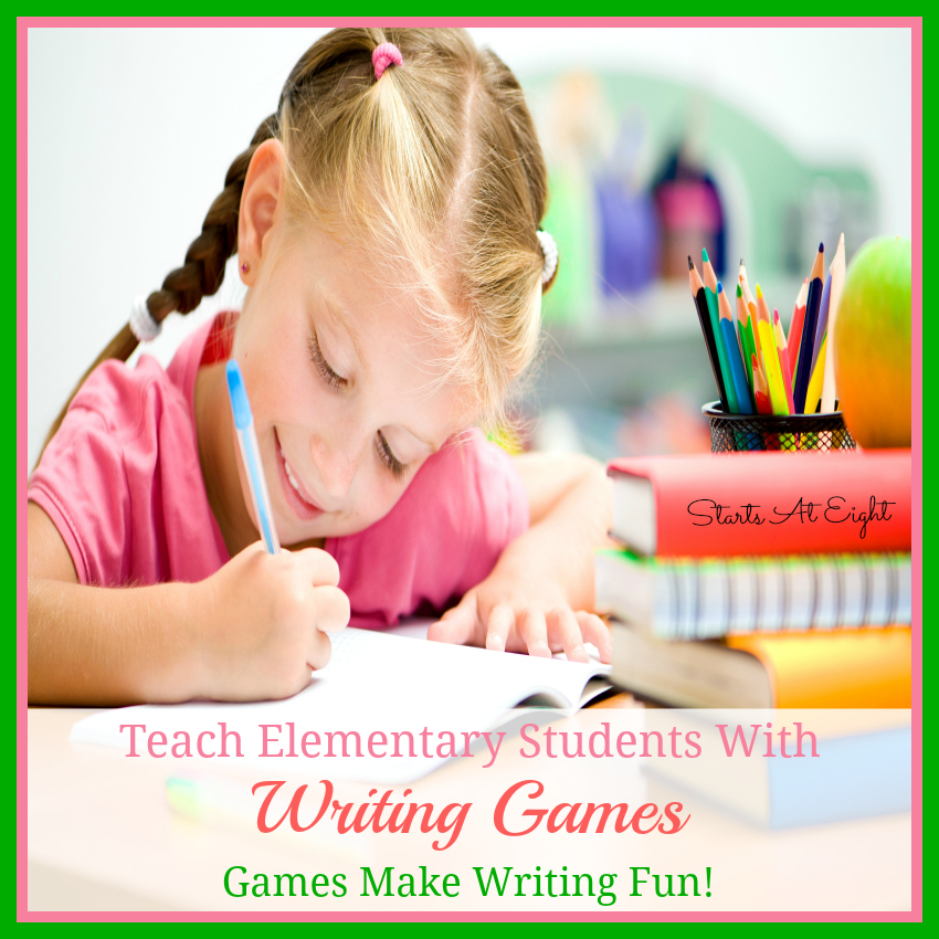 Teach Elementary Students with Writing Games from Starts At Eight