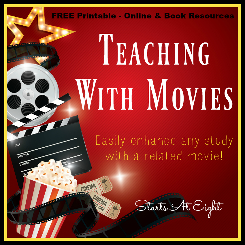 Teaching With Movies: Free Printable Online & Book Resources from Starts At Eight