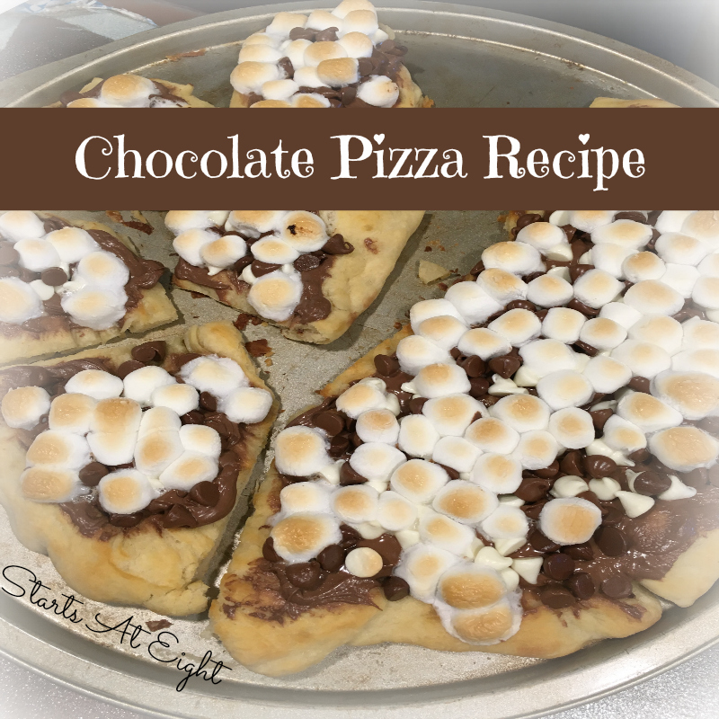 Chocolate Pizza Recipe from Starts At Eight