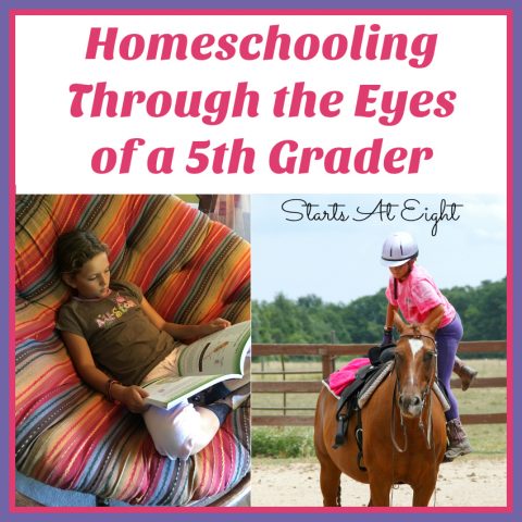 Homeschooling Through the Eyes of a 5th Grader from Starts At Eight