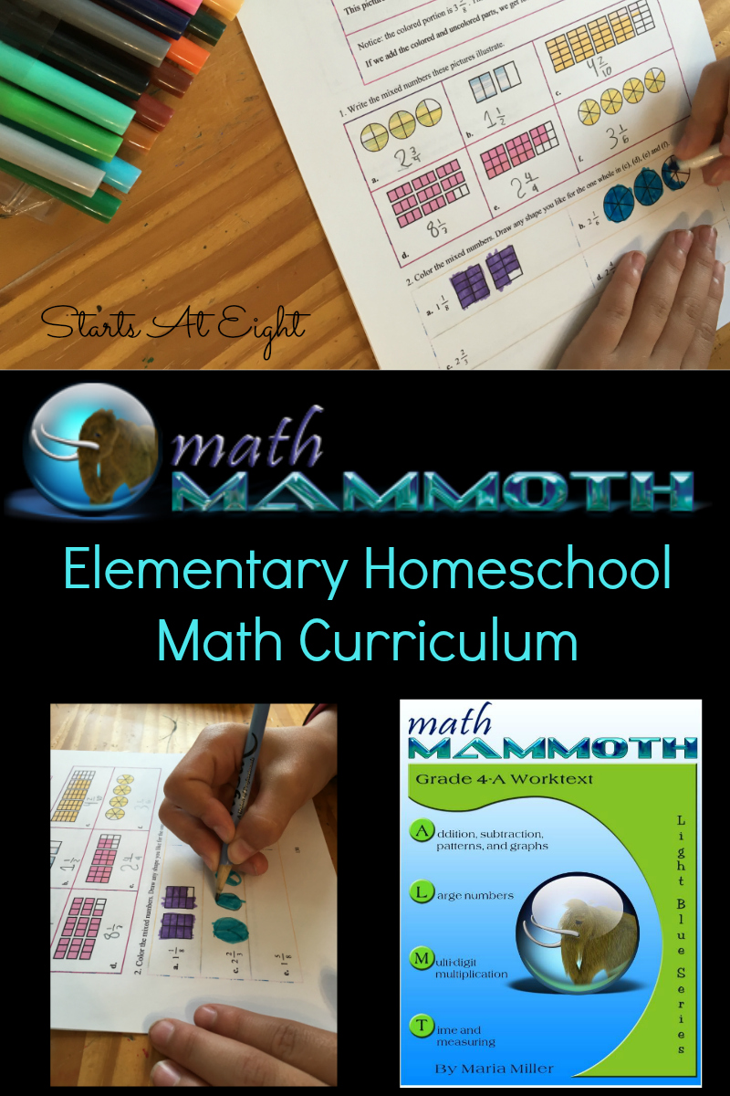 Math Mammoth Elementary Homeschool Math Curriculum from Starts At Eight