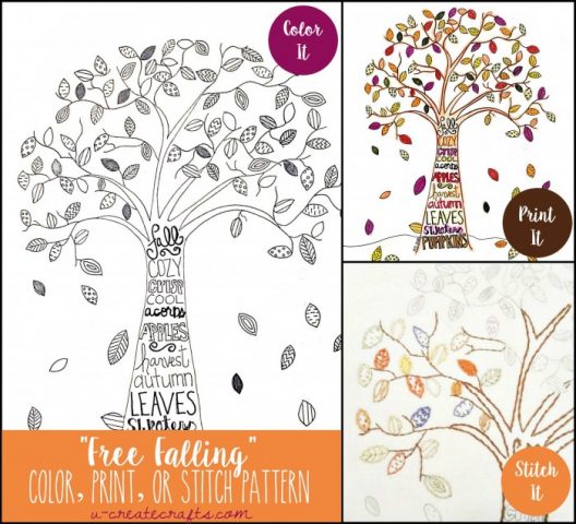 FREE Fall Adult Coloring Pages