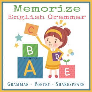The Ultimate Guide of Things to Memorize: Memorize English Grammar from Starts At Eight. Make writing easier by committing the basics to memory! Things like pronouns, helping verbs, poetry, Shakespeare and more! Includes resources to learn about and help memorize the terms. Use in your homeschool for elementary, middle school, and high school