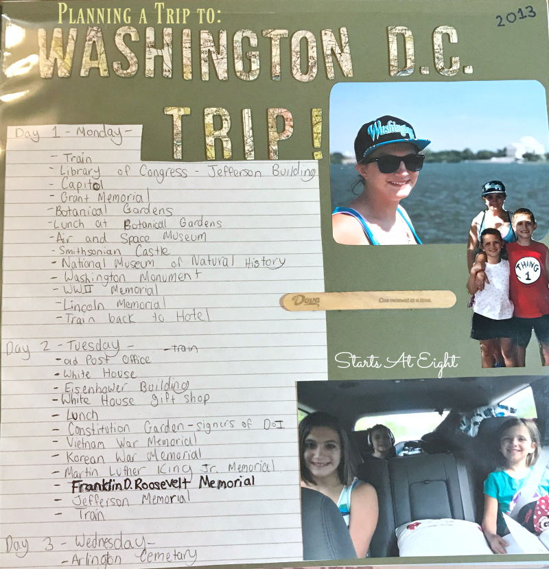 Planning a Trip to Washington D.C. from Starts At Eight