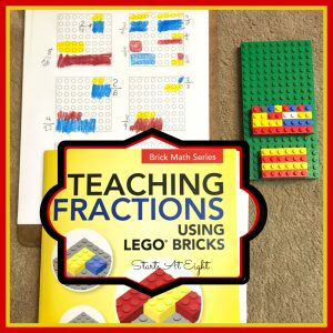 Teaching Fractions Using Legos from Starts At Eight. Teaching Fractions Using Legos is a great way to offer hands-on experience with manipulating fractions. So grab your Lego bricks and get start the math fun!