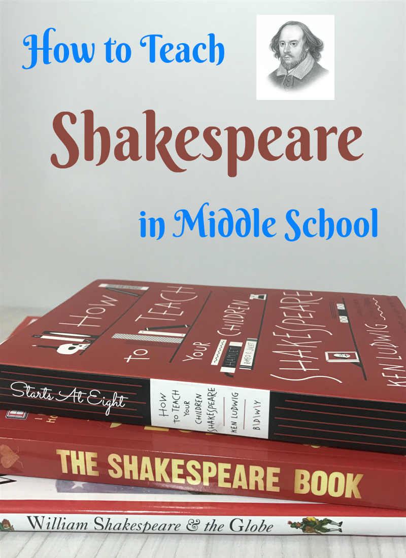 How to Teach Middle School Shakespeare from Starts At Eight. Teaching Middle School Shakespeare can be easy and a fun with a few simple resources & a little time spent learning the nuances of Shakespearean Language.