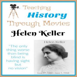 Teaching History Through Movies: Helen Keller offers up not only the movies,but tons of resources to help students learn more about Helen Keller. This includes movies, online resources, books, printables and more! A great homeschool unit study from Starts At Eight!