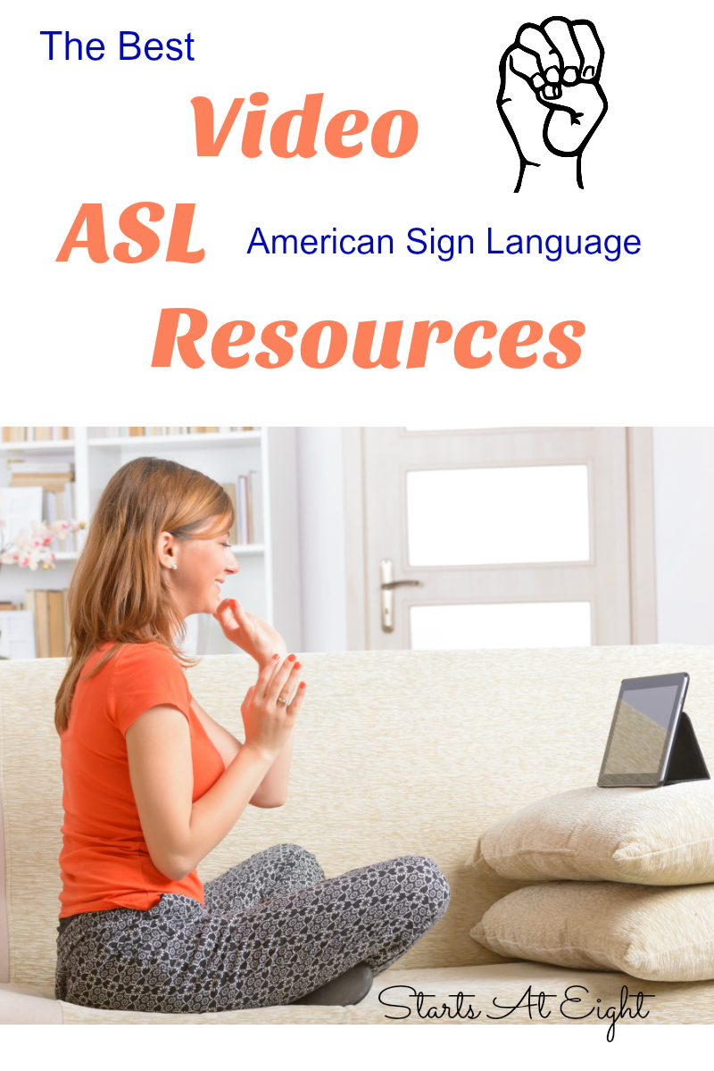 The Best Video ASL Resources from Starts At Eight. Use these FREE and low cost video resources to learn ASL (American Sign Language)