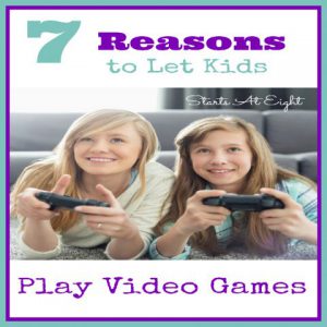 7 Reasons to Let Kids Play Video Games {SPOILER - Video games aren't all bad!} There are many benefits of video gaming for kids.