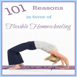 101 Reasons in Favor of Flexible Homeschooling from Starts At Eight. 101 Reasons in Favor of Flexible Homeschooling - from a type-A, schedule loving mama who has grown to see the merit in flexibility!